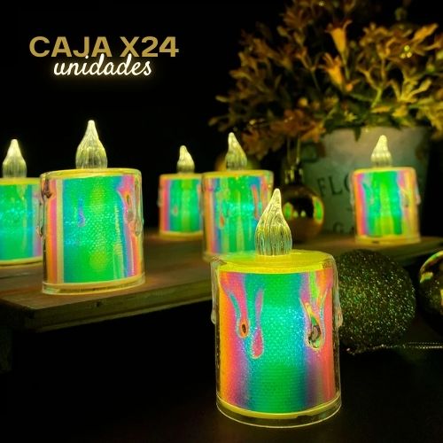 Velas LED x24™ | Ilumina tu Navidad con Magia Tornasol